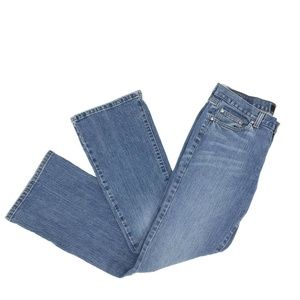 Calvin Klein Flare Wide Leg Jeans Sz 8 Medium Wash